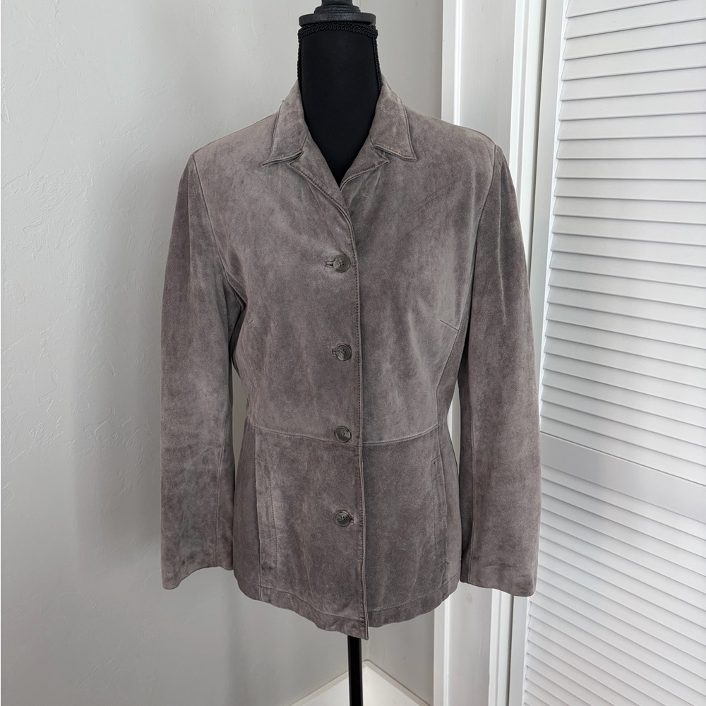 GAP Women's Grey Suede Blazer